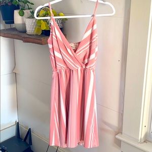 Pink Striped Summer Dress